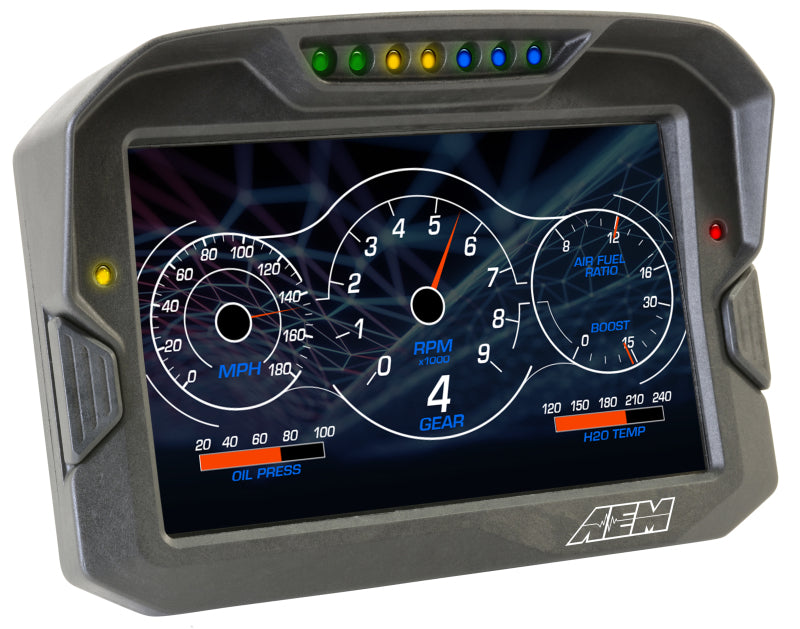 AEM CD-7LG Carbon Fiber Digital Racing Dash Display with GPS, CAN Input Only – 30-5703