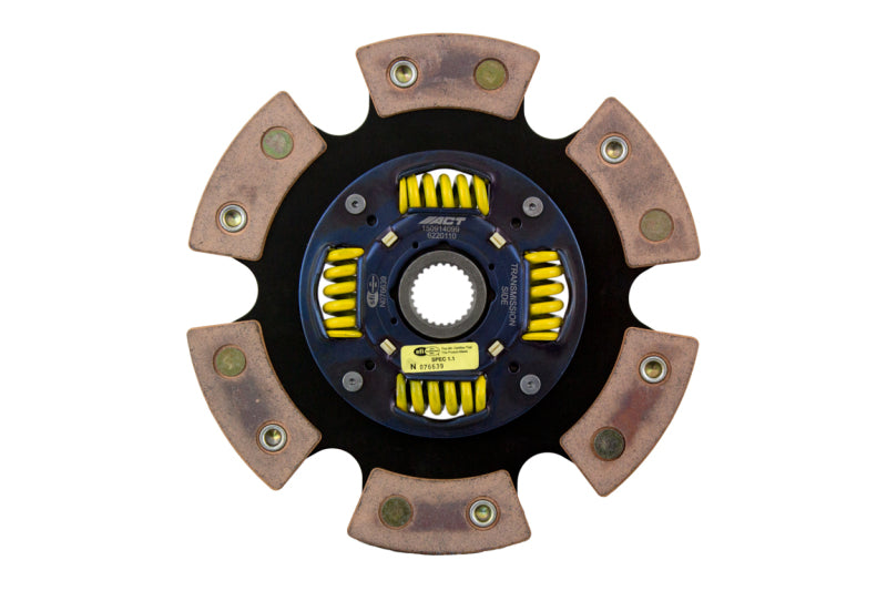ACT 6220110 6-Pad Sprung Race Clutch Disc for Honda Civic, Civic del Sol, and Acura Integra