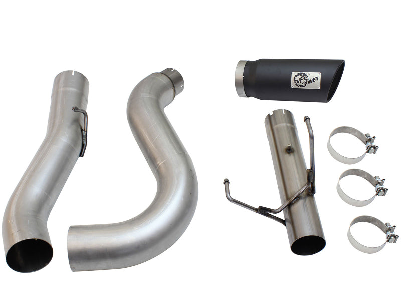 aFe MACH Force XP 5-Inch DPF-Back Exhaust with Black Tip, Part Number 49-02051-1B, for 2013–2015 Dodge Ram 2500 and 3500 6.7L Diesel Trucks