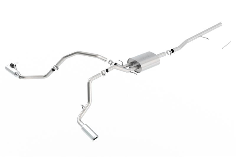 Borla 140545 S-Type Cat-Back Exhaust System for 2014-2018 Chevrolet Silverado 1500 and GMC Sierra 1500 5.3L V8