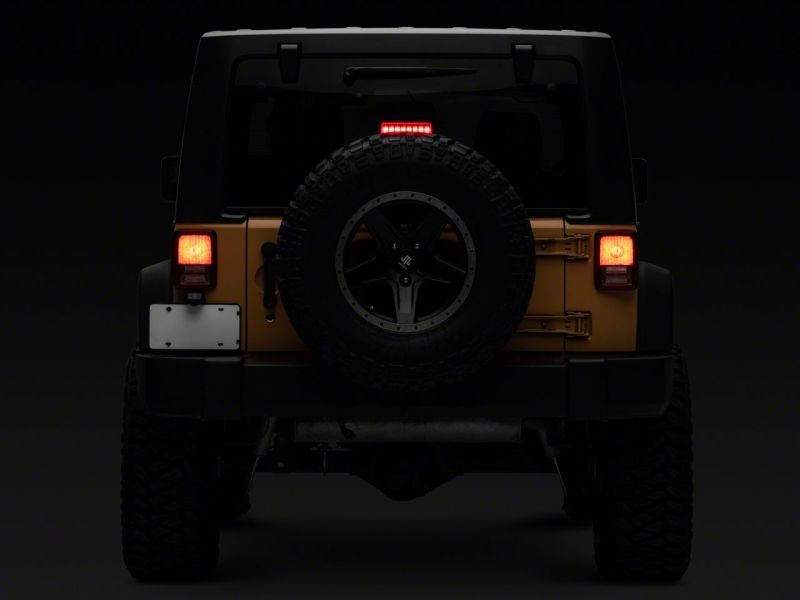 Raxiom Axial Series Hyper Flash LED Third Brake Light for 2007-2018 Jeep Wrangler JK, Part Number raxJ137870