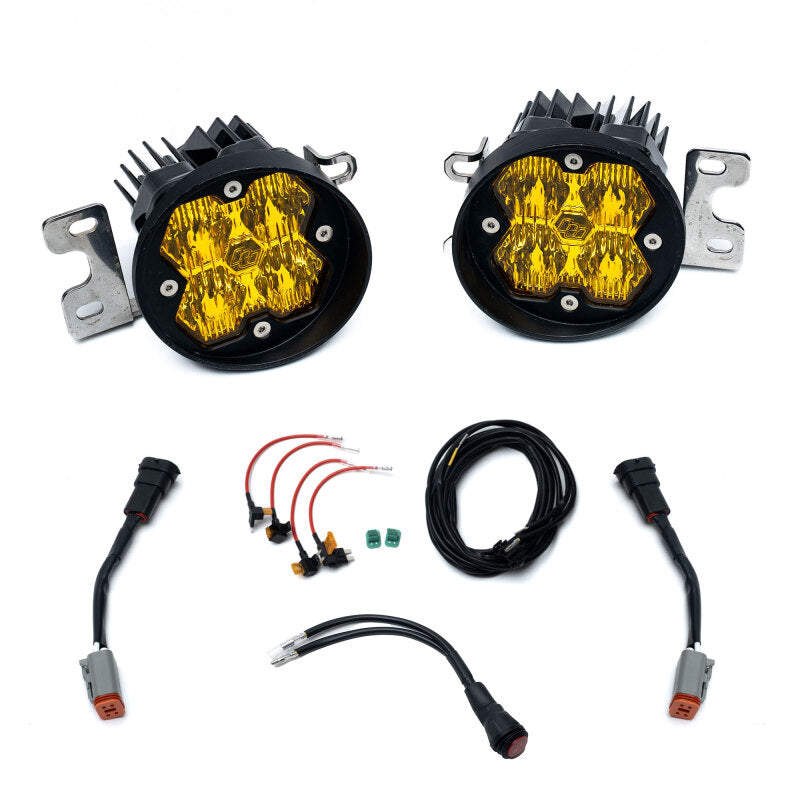 Baja Designs Squadron Sport 2.0 Fog Kit for Toyota Tacoma, Tundra, and 4Runner – Baja Amber