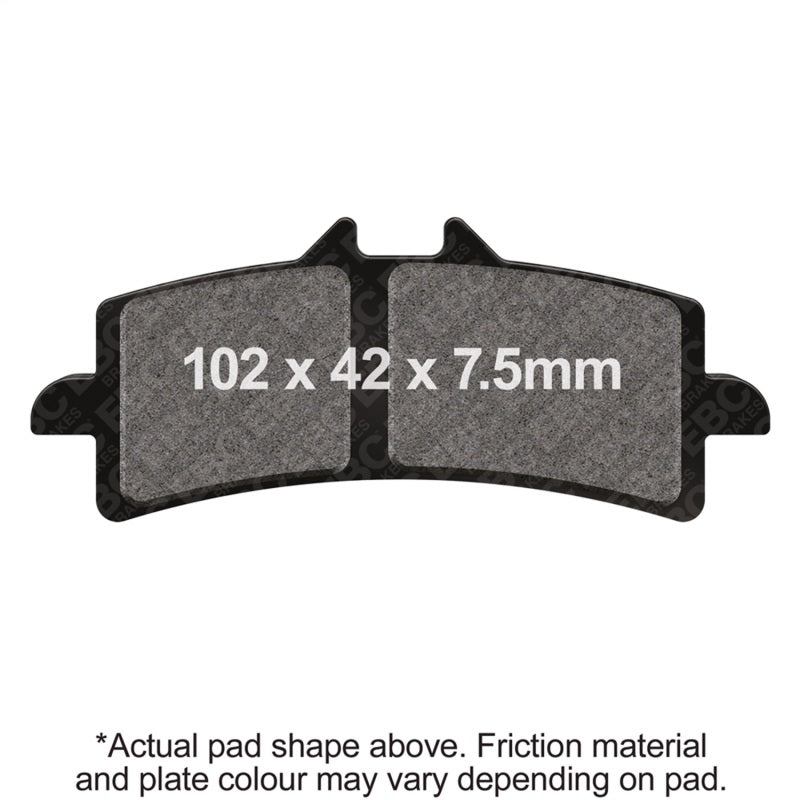 EBC Powersports FA447HH Double-H Sintered Front Brake Pads