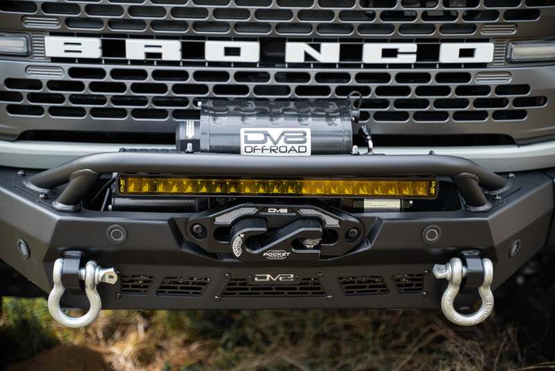 DV8 Offroad Elite Series 20-Inch Amber LED Light Bar, Single Row - Part Number dveBE20SW105W-A