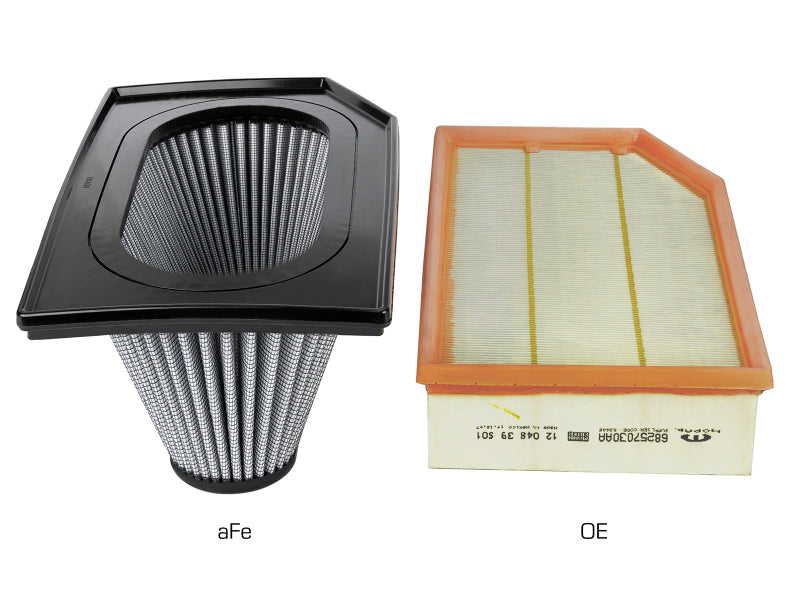 aFe Magnum FLOW Pro DRY S Inverted Replacement Air Filter 31-80280 for Jeep Wrangler JL and Gladiator JT