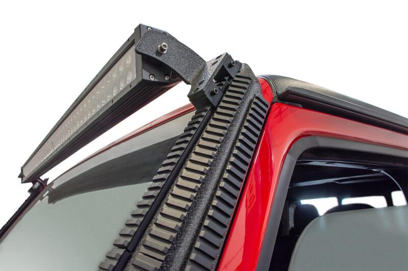 DV8 Offroad D-JL-190052-PIL Picatinny Rail A-Pillar Light Bar Mount for Jeep Wrangler JL and Gladiator JT