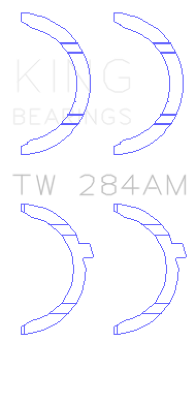 King Engine Bearings TW284AM Toyota/Lexus 2JZ-GE 2JZ-GTE 3.0L Thrust Washer Set
