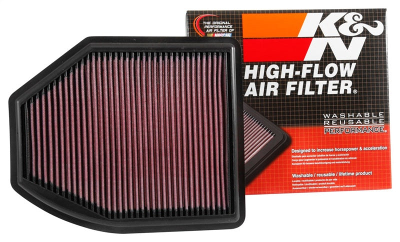 K&N Engineering 33-5035 High-Flow Replacement Air Filter for 2016–2022 Acura ILX 2.4L