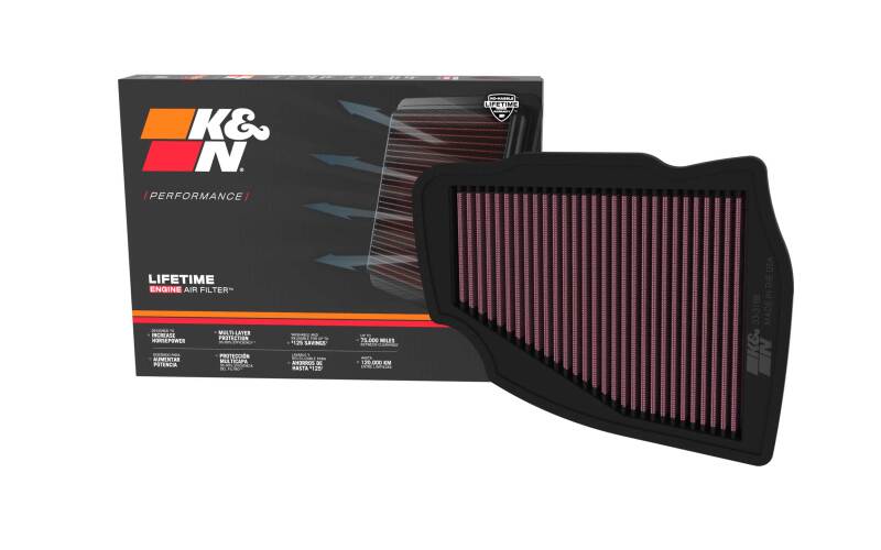 K&N Engineering 33-3188 High-Flow Replacement Air Filter for Select BMW Models