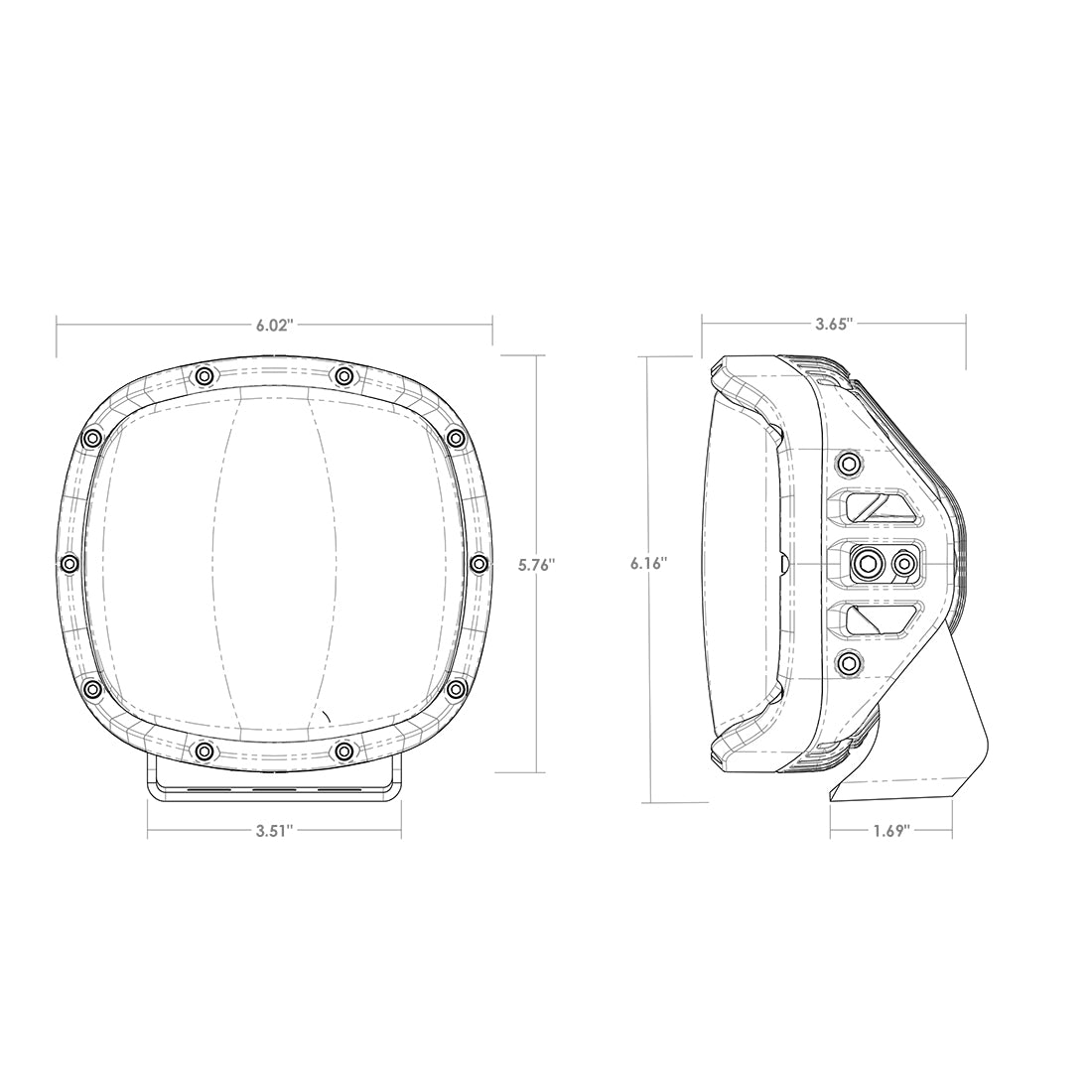 Rigid Industries - 300414 - Auxiliary Light - RIGID Adapt XP Extreme Powersports LED Light 3 Lighting Zones GPS Module Single