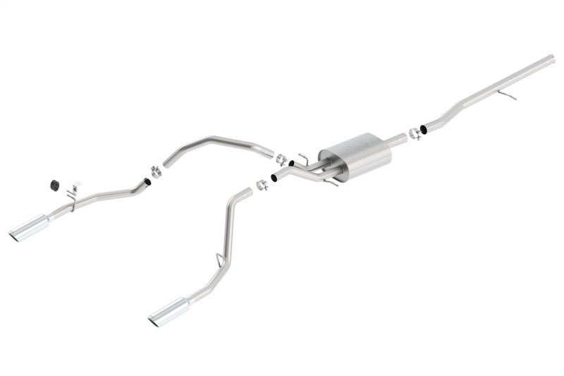 Borla 140537 ATAK Cat-Back Exhaust System for 2014-2018 Chevrolet Silverado 1500 and GMC Sierra 1500 5.3L V8