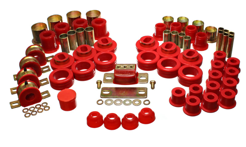 Energy Suspension eng3.18108R Hyper-Flex Master Bushing Set - Red