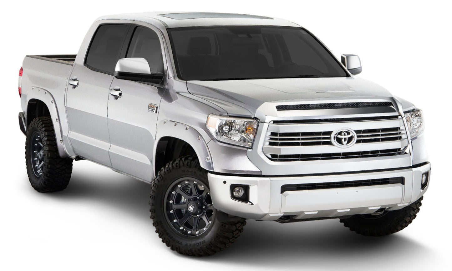 Bushwacker - 30918-13 - Fender Flare -  30918-13 Fender Flares Pocket Style-Color Super White Smooth Finish 4 Pc - P/N: 30918-13