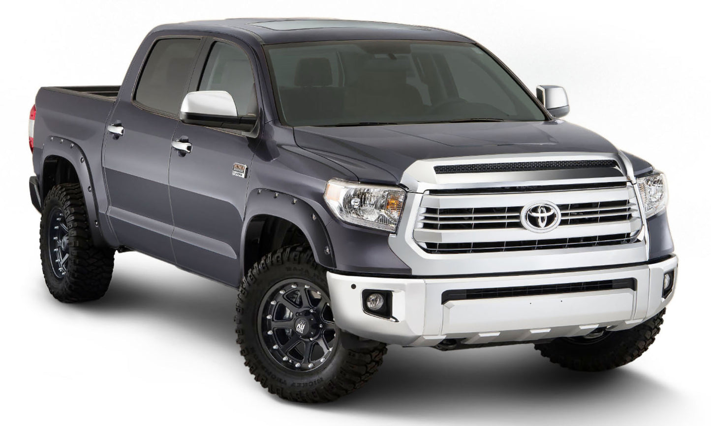 Bushwacker - 30918-63 - Fender Flare -  30918-63 Fender Flares Pocket Style-Color Magnetic Grey Metallic Smooth Finish 4 Pc - P/N: 30918-63