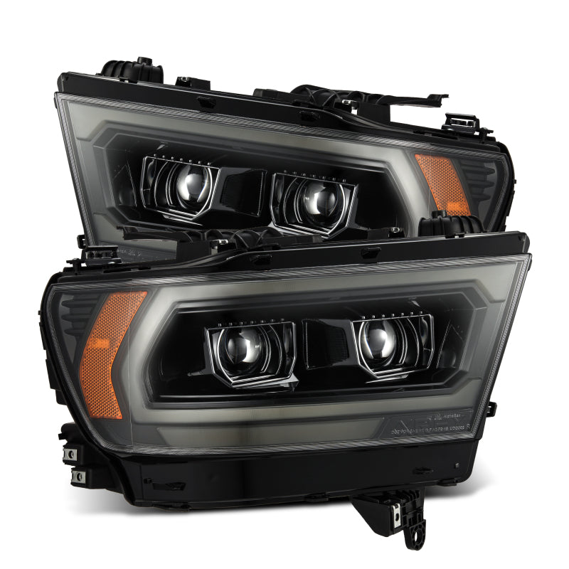AlphaRex LUXX LED Projector Headlights Alpha Black for 2019–2020 Ram 1500 — ARX880575