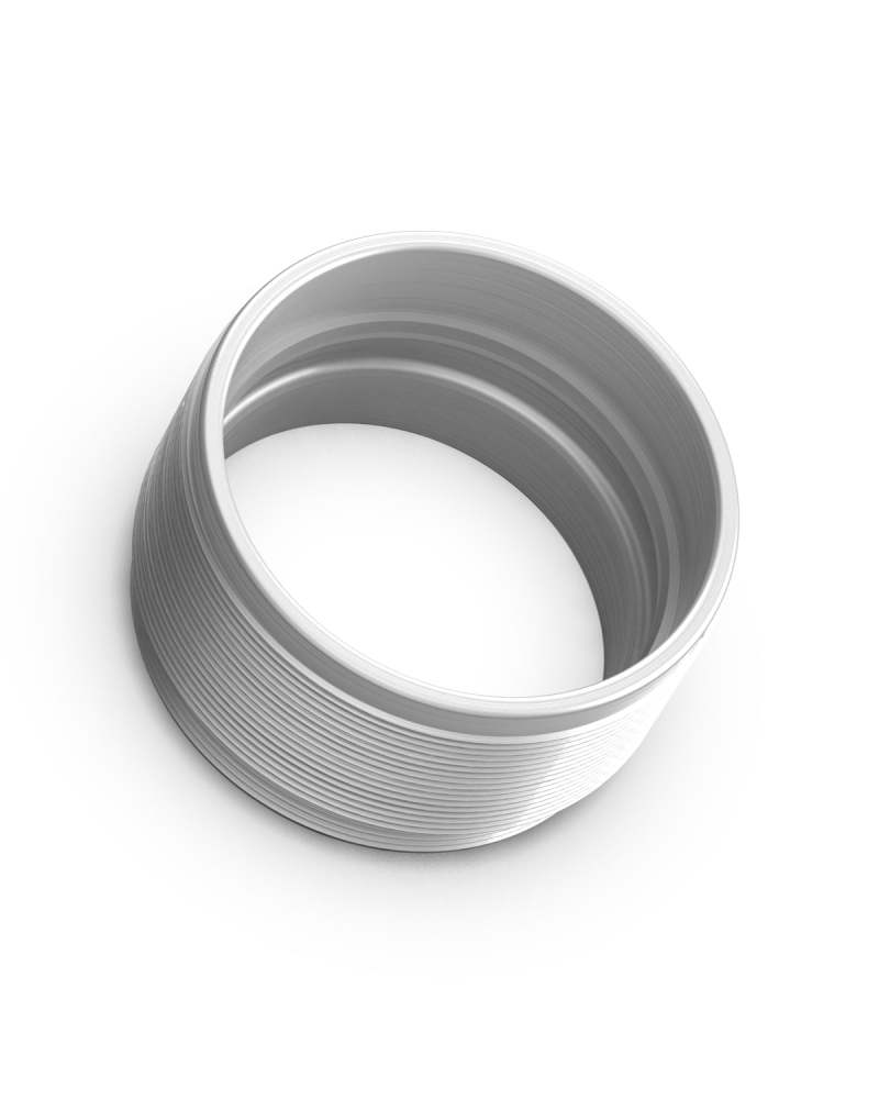 fifteen52 Super Touring Threaded Snout Anodized Silver w/ Satin Clear Cover Plate