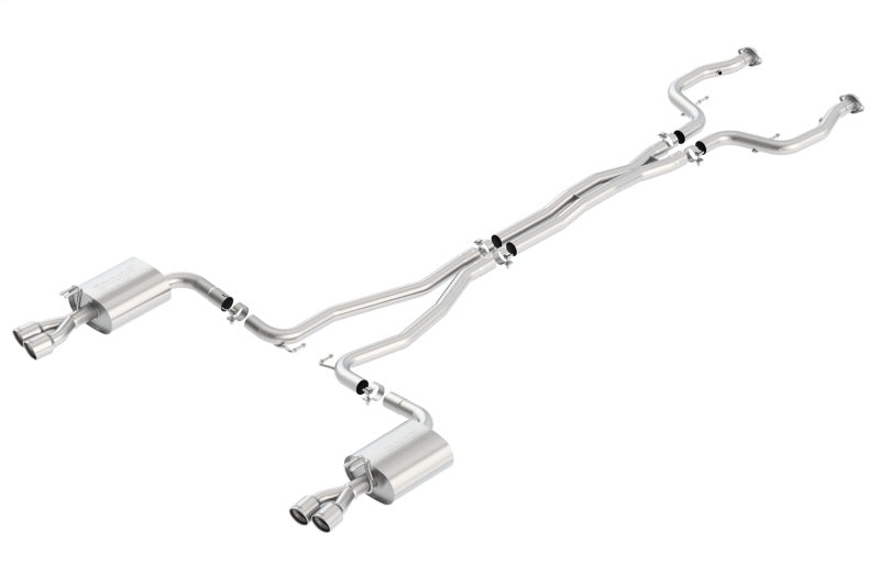 Borla 140287 S-Type Cat-Back Exhaust System with X-Pipe for 2008-2009 Pontiac G8 GT and GXP V8