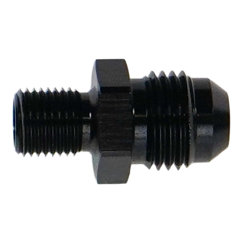 DeatschWerks 6AN Male Flare to M10 x 1.0 Male Metric Adapter DWK6-02-0600-B