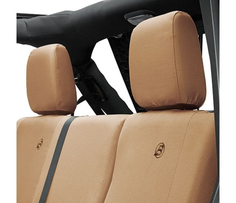 Bestop Jeep Wrangler JK 2007-2018 Rear Seat Cover - Tan, Part No. bes29284-04