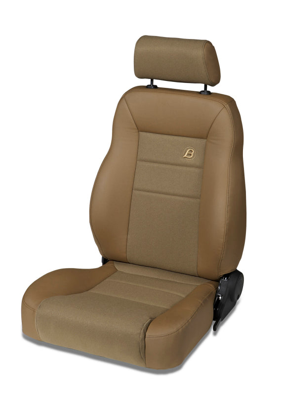 Bestop Trailmax II Pro Front Driver Side Seat for Jeep CJ7 and Wranglers - Spice Fabric Insert
