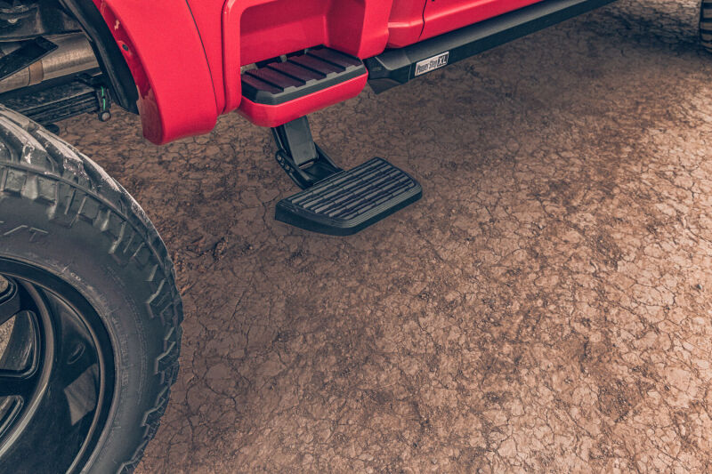 AMP Research BedStep2 Retractable Bed Side Step, Part Number 75423-01A, Passenger Side for 2023-2027 Ford F-250 and F-350 Super Duty
