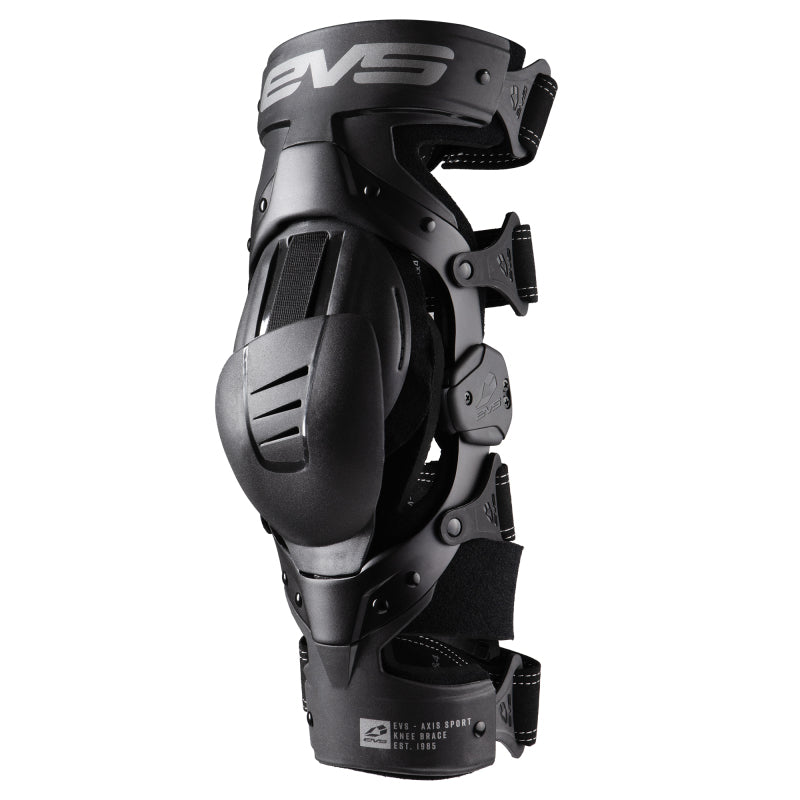 EVS - evsAXISS-BK/GY-ML - Axis Sport Knee Brace, Black/Black/Grey, Medium/Left