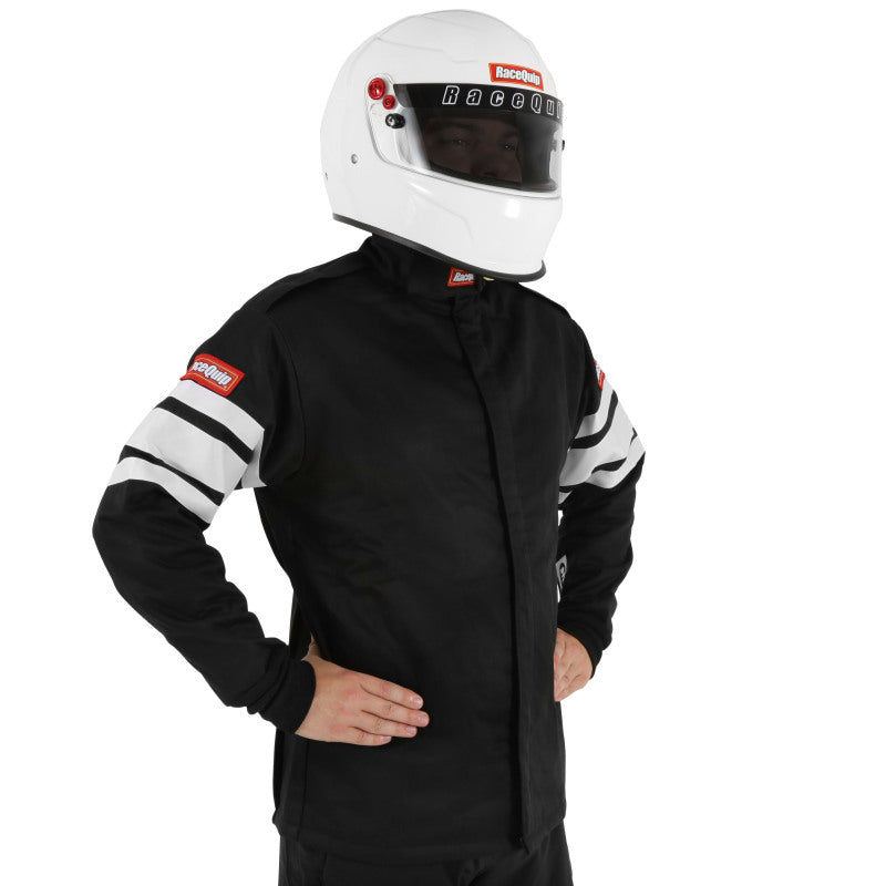 RaceQuip rqp121003RQP 121 Series SFI-5 Multi-Layer Driving Jacket - Black, Medium