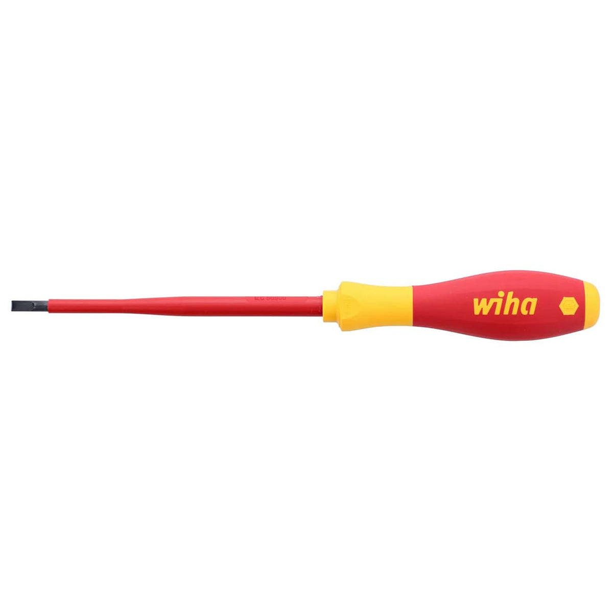 Wiha 32024 Insulated SoftFinish Slotted Screwdriver, 3/16 in. x 5 in.