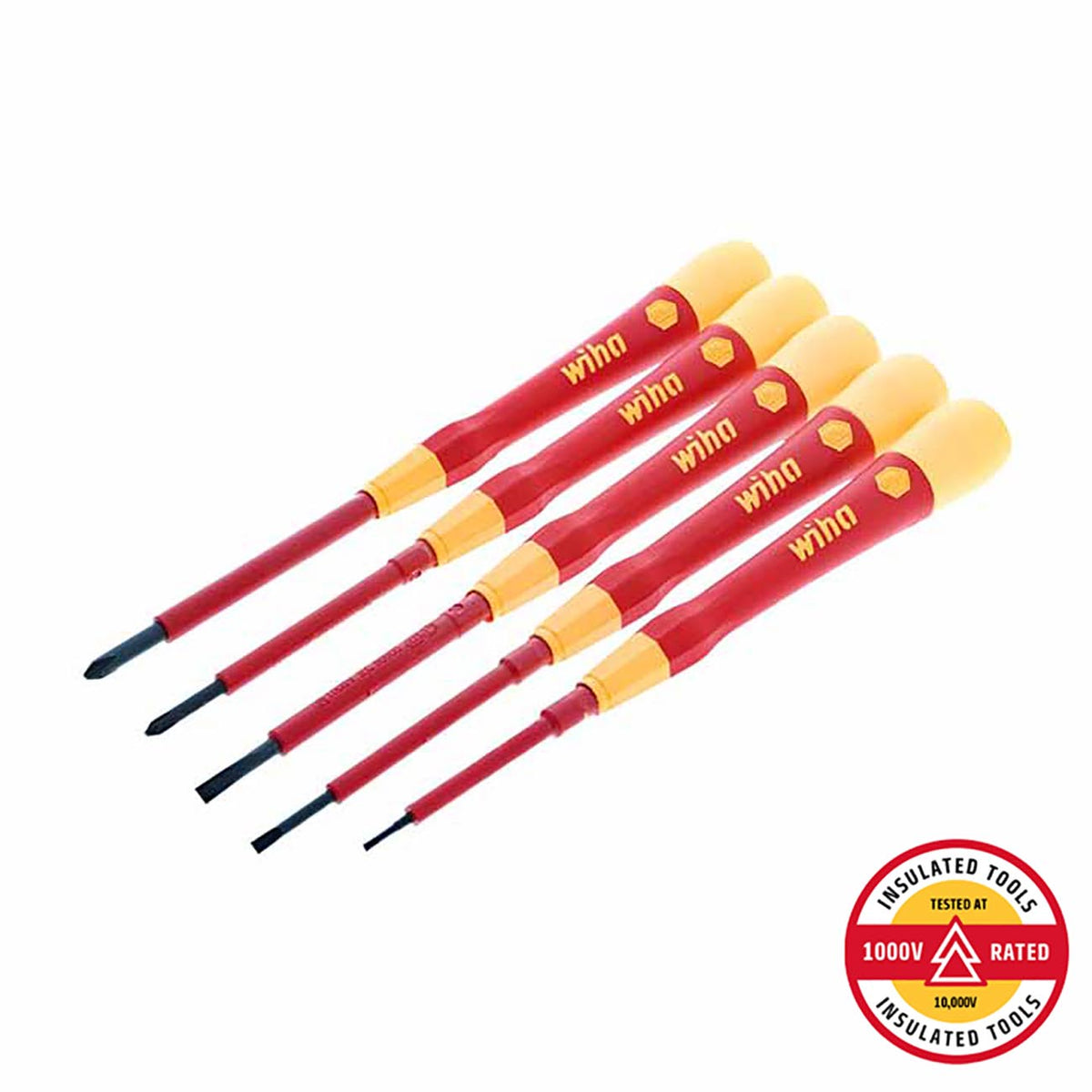 Wiha 32085 5-Piece Insulated PicoFinish Precision Screwdriver Set