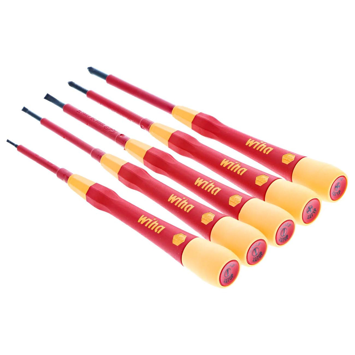 Wiha 32085 5-Piece Insulated PicoFinish Precision Screwdriver Set