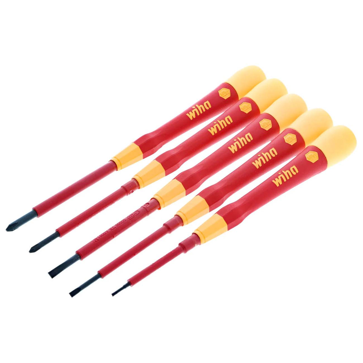Wiha 32085 5-Piece Insulated PicoFinish Precision Screwdriver Set