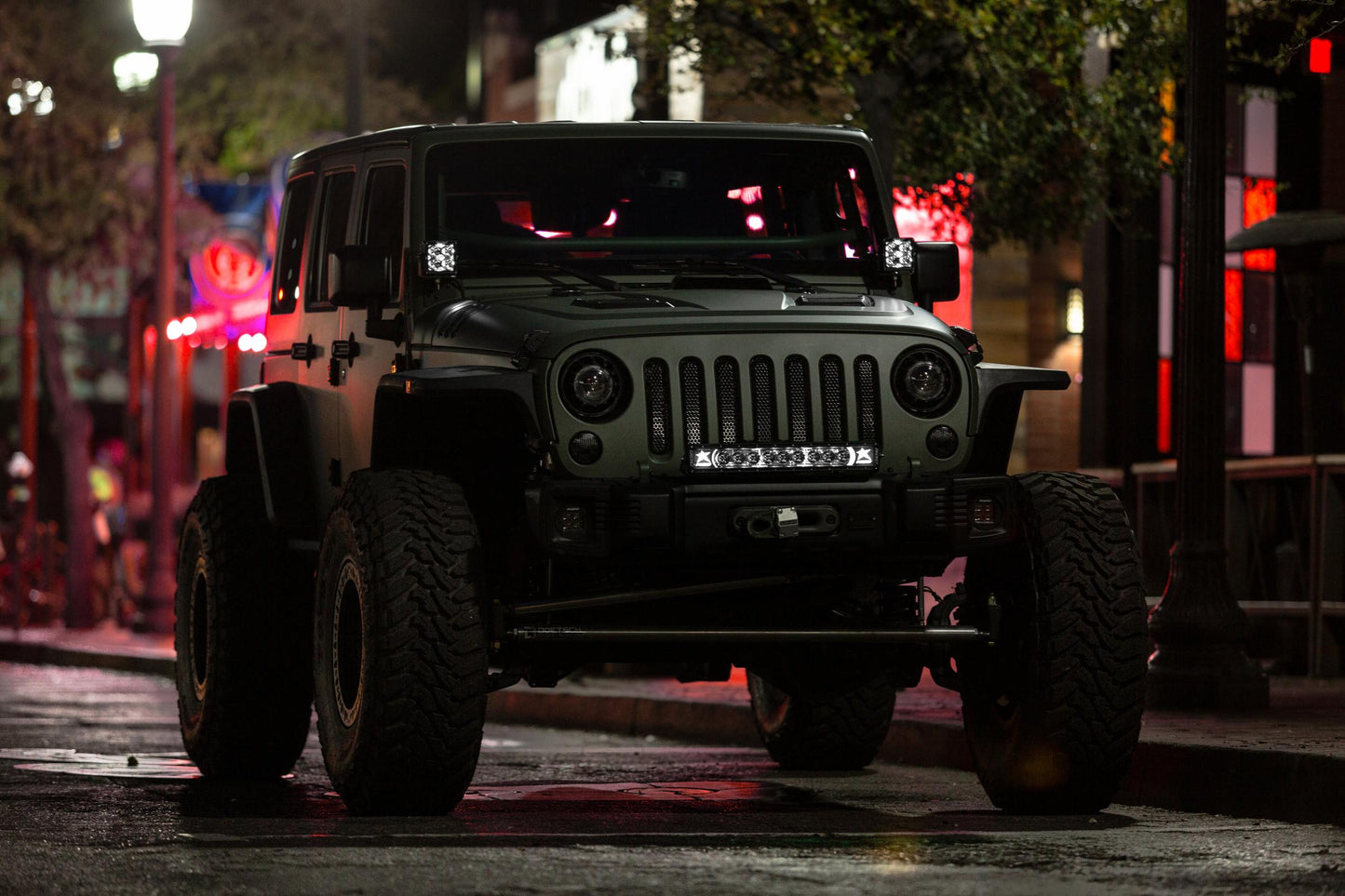 Rigid Industries - 32205 - LED Light Pods - LED Light Pod 4 Inch Radiance POD XL Amber Backlight Pair RIGID