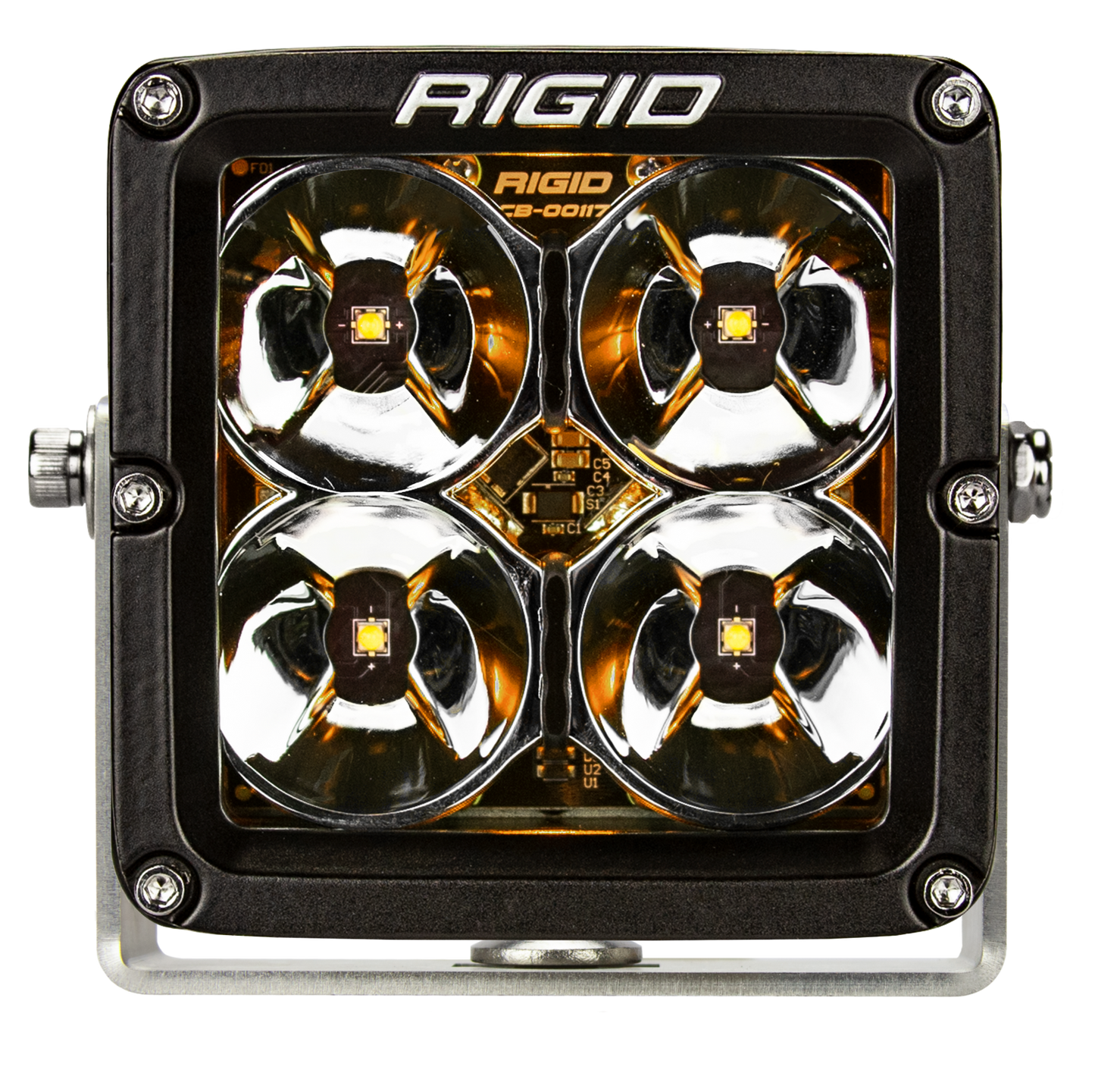 Rigid Industries - 32205 - LED Light Pods - LED Light Pod 4 Inch Radiance POD XL Amber Backlight Pair RIGID