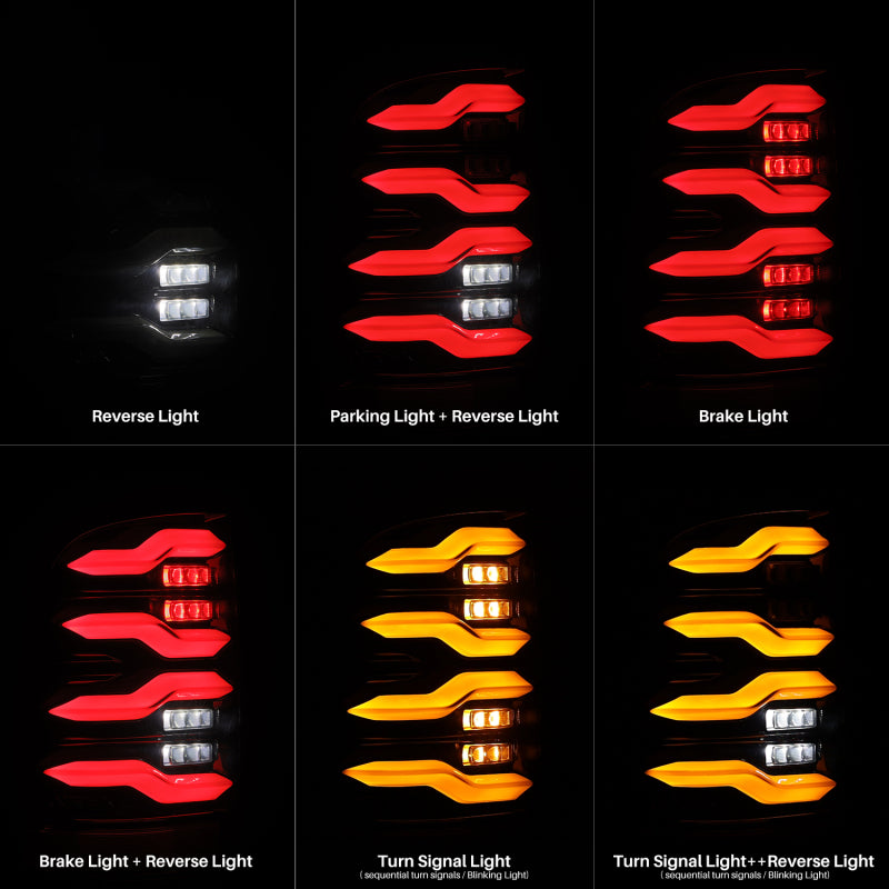 AlphaRex Luxx-Series LED Tail Lights ARX640004 for 2009–2018 Dodge Ram