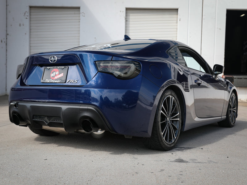 aFe Takeda 49-36023-B Dual Cat-Back Exhaust System with Black Tips for Toyota GR86, Scion FR-S and Subaru BRZ