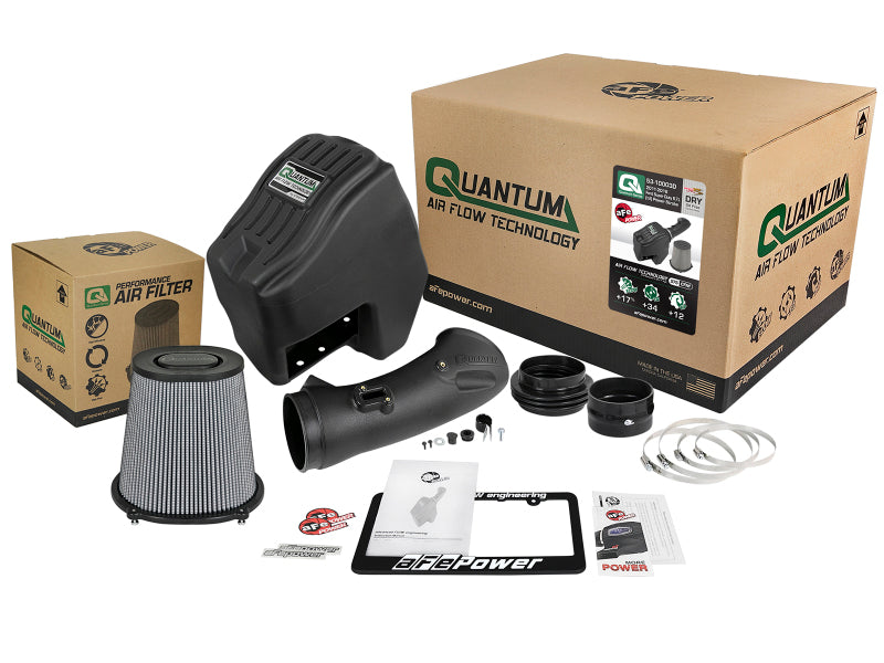 aFe Quantum Pro DRY S Cold Air Intake System for 2011–2016 Ford Power Stroke 6.7L Diesel, Part Number 53-10003D