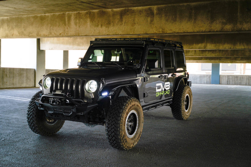 DV8 Offroad LBJL-10 50-Inch LED Light Bar Mount for 2018-2025 Jeep Wrangler JL JLU and Gladiator JT