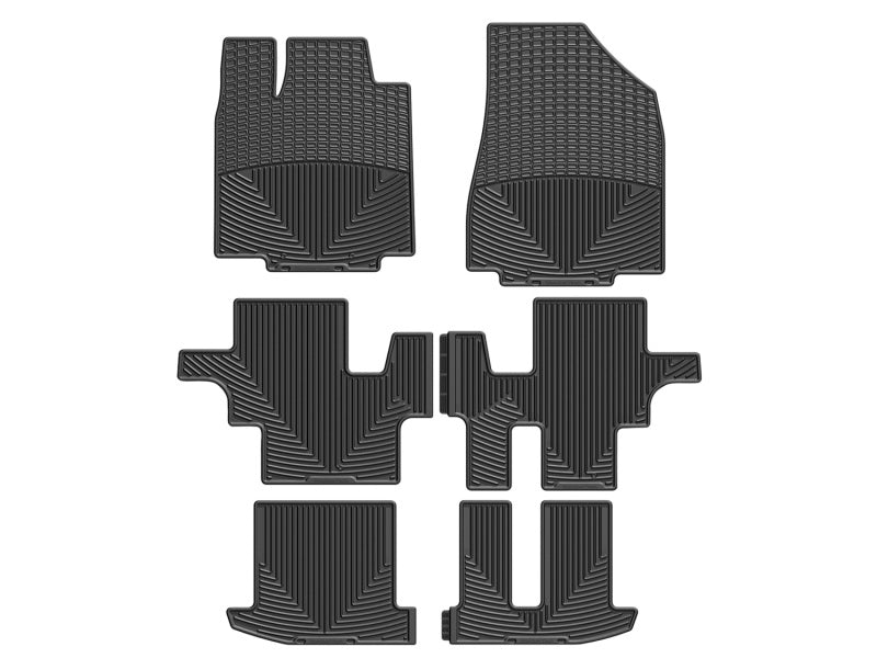 WeatherTech 13+ Infiniti JX Front/Rear/and Rear Rubber Mats - Black