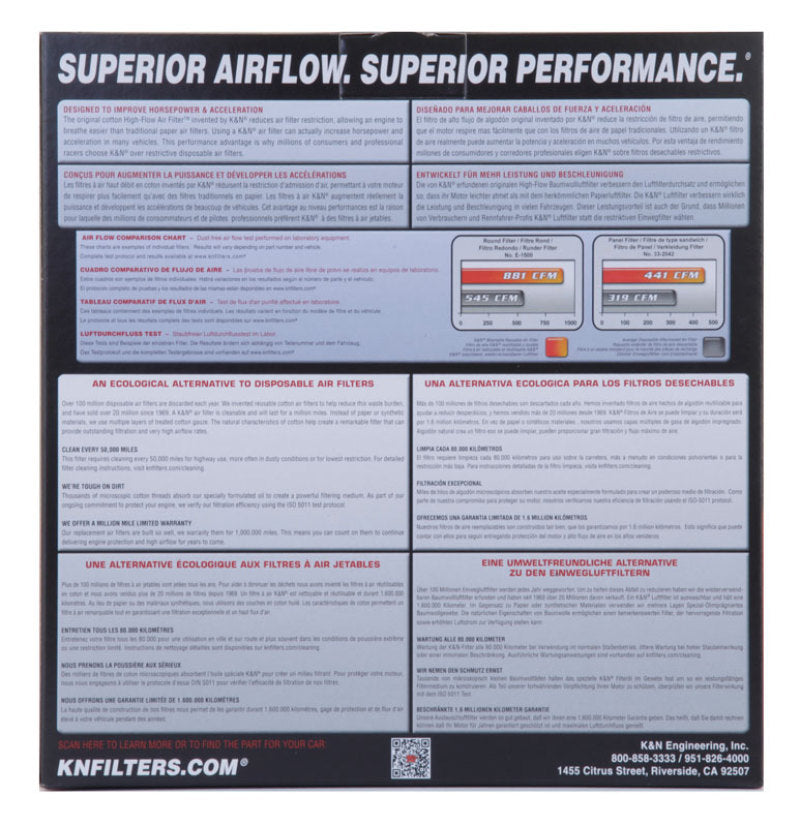 K&N Engineering E-3671 Universal Oval High-Flow Air Filter