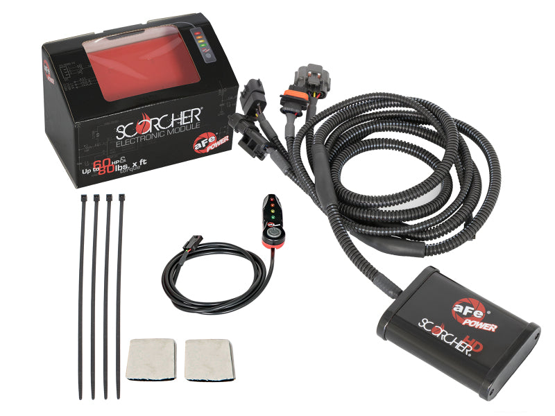 aFe SCORCHER HD Power Module for 2016-2019 Nissan Titan XD 5.0L V8 Turbo Diesel, Part Number 77-46101