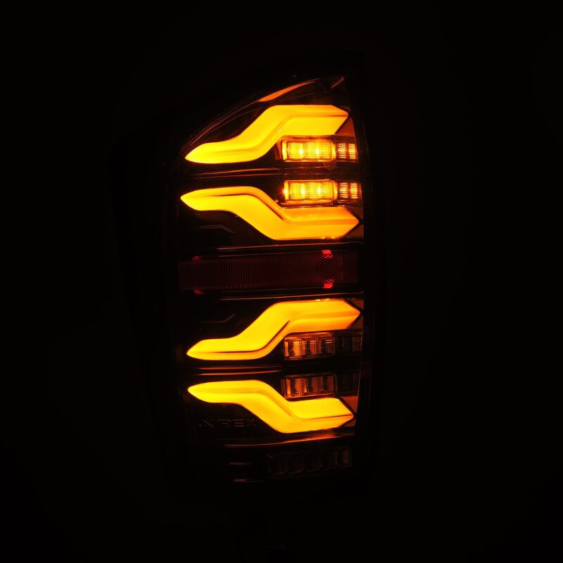 AlphaRex LUXX LED Taillights for 2016–2021 Toyota Tacoma, Alpha Black, ARX680080