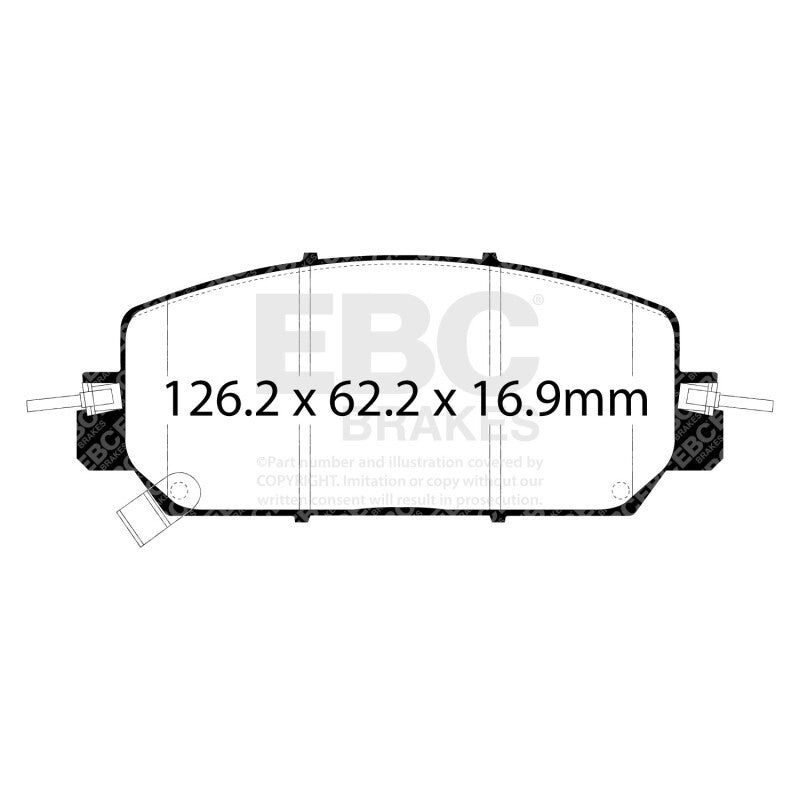 EBC Yellowstuff Front Brake Pads for 2017+ Honda CR-V 1.5L Turbo – DP43084R