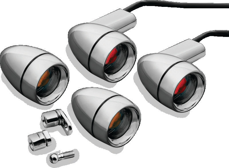 Kuryakyn Late Style Chrome Turn Signal Kit - Part Number 2317