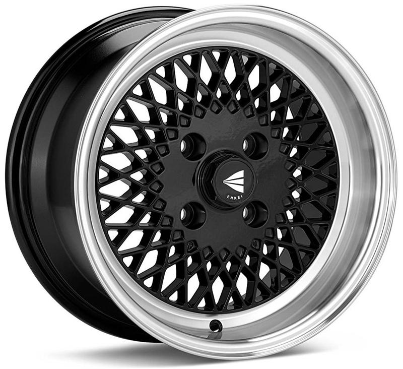 Enkei - enk465-570-4938BK - Enkei92 Classic 15x7 38mm Offset 4x100 Black Wheel