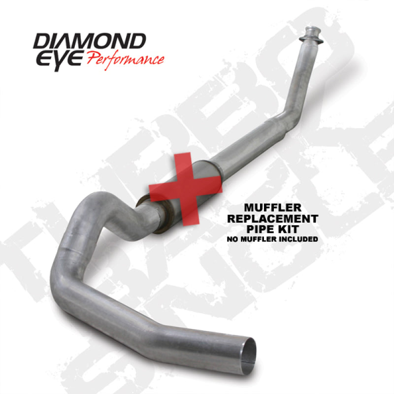 Diamond Eye Performance DEP K5216A-RP 5-Inch Aluminized Exhaust System Kit for 1994-2002 Dodge Ram 5.9L Cummins