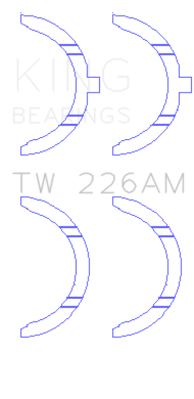 King Engine Bearings TW226AM Toyota 3SGTE Thrust Washer Set
