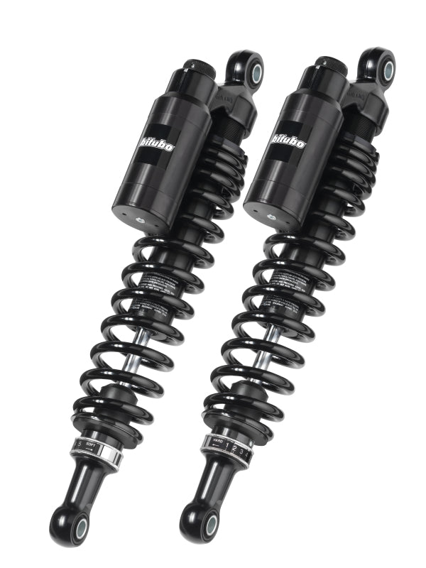 Bitubo WMT0 Twinshocks Adj.: Spring Preload, Reb., Comp., Length 350mm, Piggyback Tank, Dk Edition