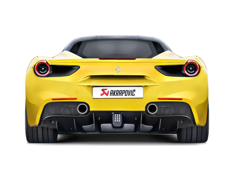 Akrapovic Slip-On Line Titanium Exhaust with Carbon Tips for 2016-2019 Ferrari 488 GTB and 488 Spider