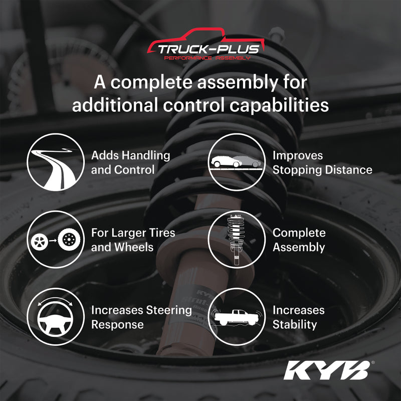KYB Truck-Plus Front Strut Assembly SRM4545 for 2014-2018 Chevrolet Silverado 1500 and GMC Sierra 1500