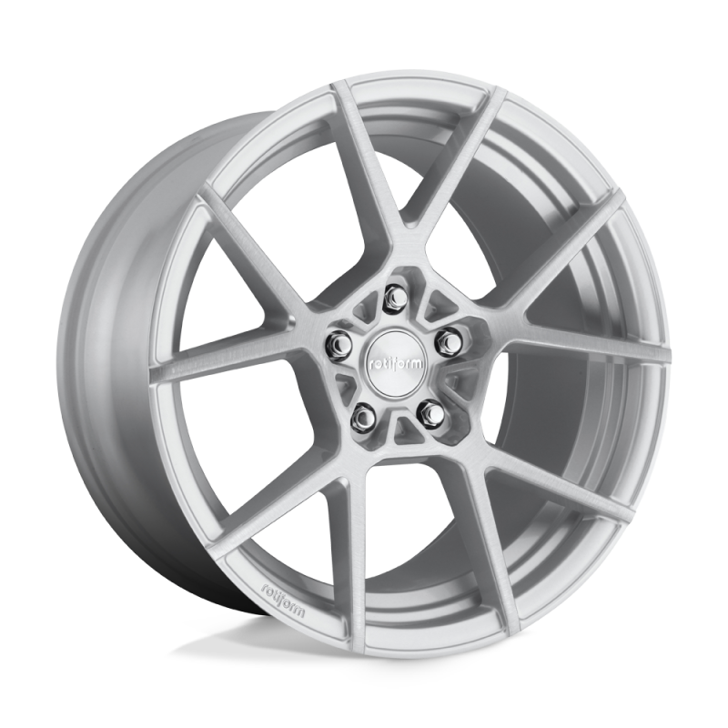 Rotiform -  R138 KPS Wheel 18x8.5 5x112 45 Offset - Gloss Silver Brushed - R1381885F8+45